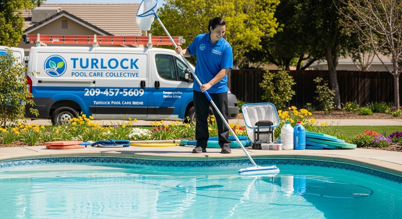 Seasonal pool startup service in Turlock, CA